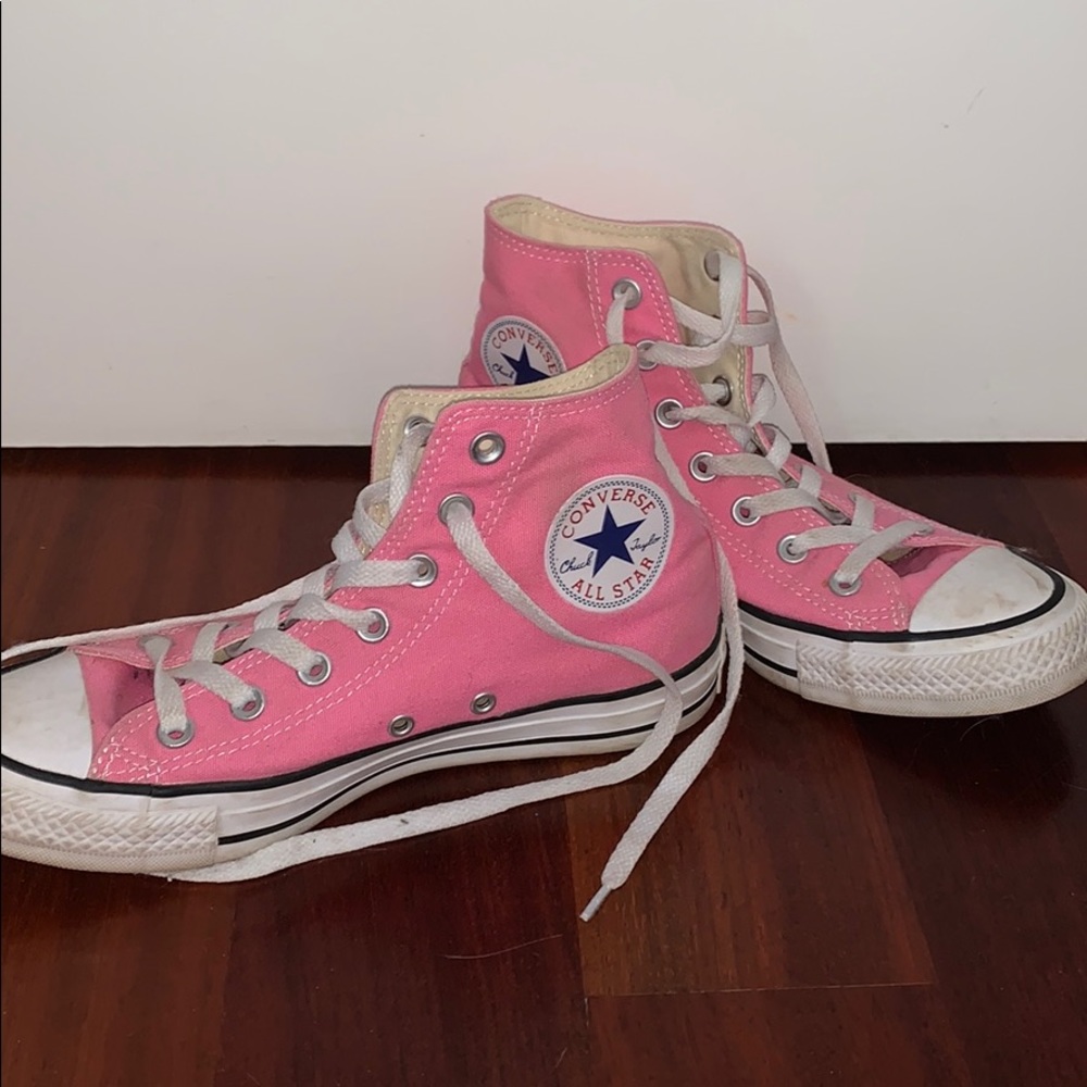 Pink High Top Converse